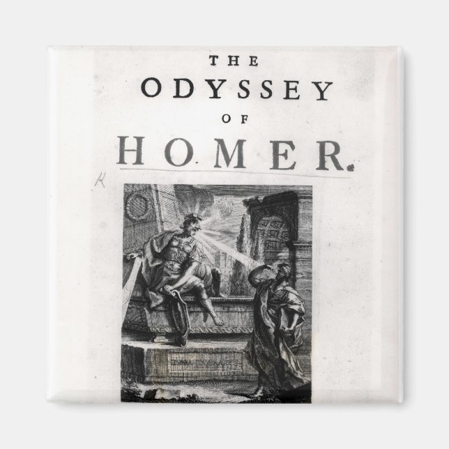 Title page for 'The Odyssey' by Homer Magnet (Front)