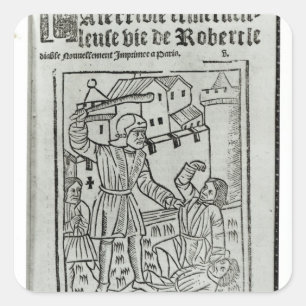 Title page from 'La Terrible et Merveille�' Square Sticker