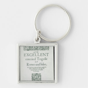 Title Page from 'Romeo and Juliet' Key Ring