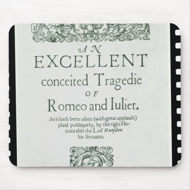 Title Page from 'Romeo and Juliet' Mouse Pad (Front)