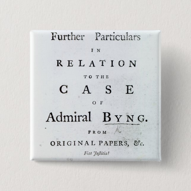 Title page from 'Some Further Particulars 15 Cm Square Badge (Front)
