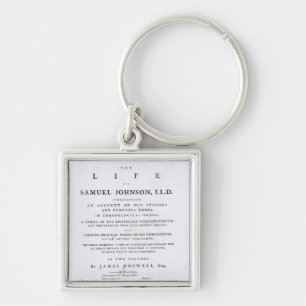 Title page, from 'The Life of Samuel Johnson' Key Ring