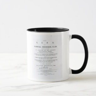 Title page, from 'The Life of Samuel Johnson' Mug