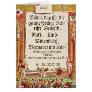 Title page from the Luther Bible, c.1530