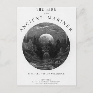 Title page from 'The Rime of the Ancient Mariner' Postcard