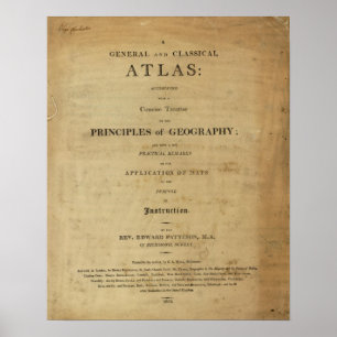 Title Page General & classical atlas Poster