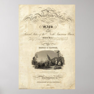 Title Page New American atlas Poster