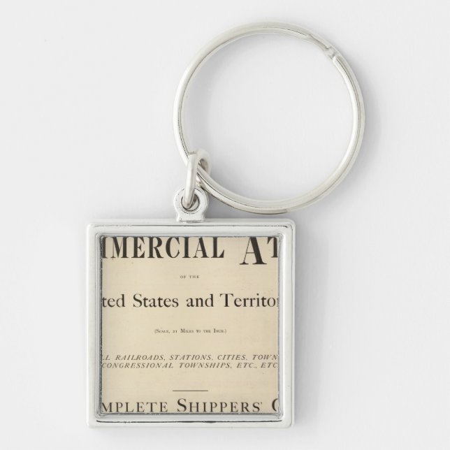 Title Page New commercial atlas Key Ring (Front)