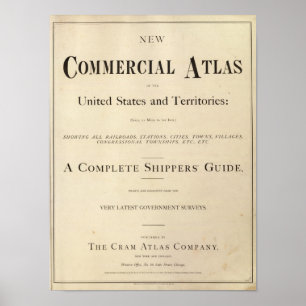 Title Page New commercial atlas Poster