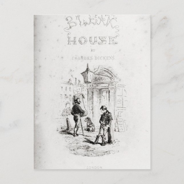 Title page of 'Bleak House' Postcard (Front)