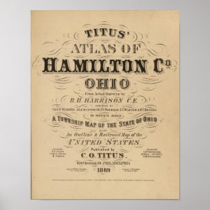 Title Page of Hamilton County Atlas Poster