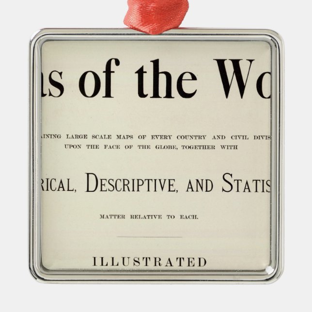 Title Page of Indexed Atlas Metal Tree Decoration (Front)