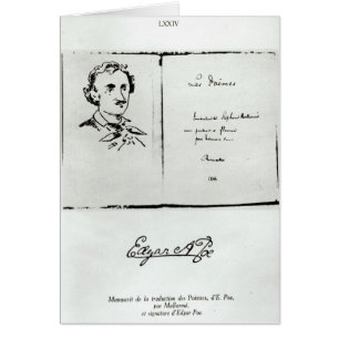 Title Page of 'Les Poemes' by Edgar Allan Poe
