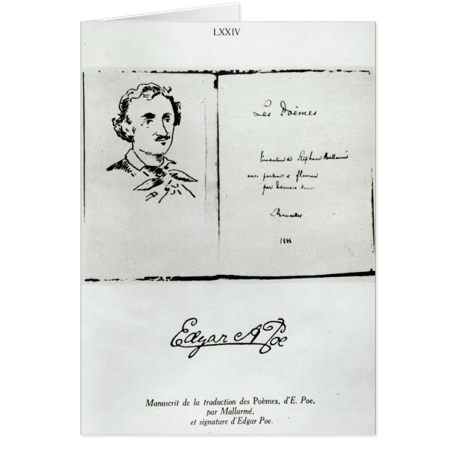 Title Page of 'Les Poemes' by Edgar Allan Poe (Front)