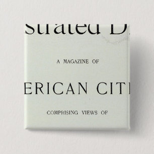 Title Page of San Francisco California 15 Cm Square Badge