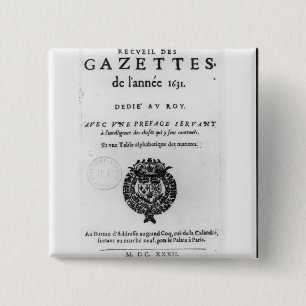 Title page of the first collection of 'La 15 Cm Square Badge