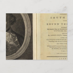 Title Page of the Voyage Towards the South Pole Postcard