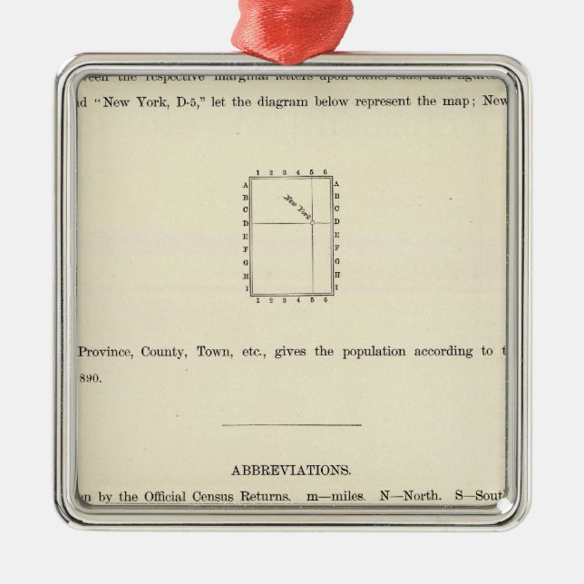 Title Page of Verso Indexed Atlas Metal Ornament (Front)