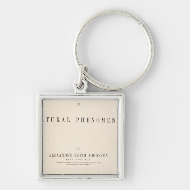 Title Page Physical atlas of natural phenomena Key Ring (Front)