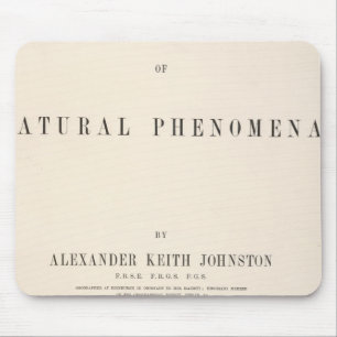 Title Page Physical atlas of natural phenomena Mouse Pad