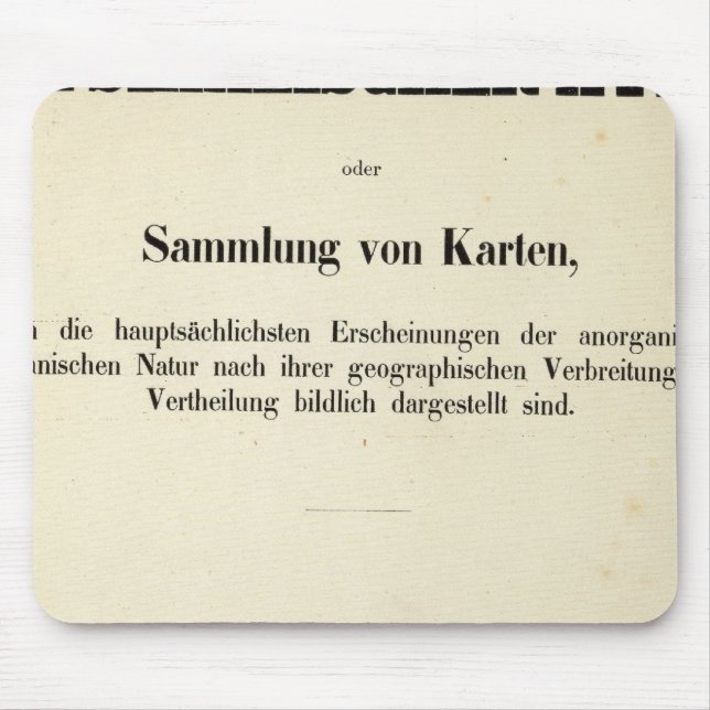 Title Page Physical Atlas v 2 Mouse Pad (Front)