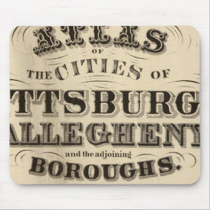 Title Page Pittsburgh, Allegheny atlas Mouse Pad