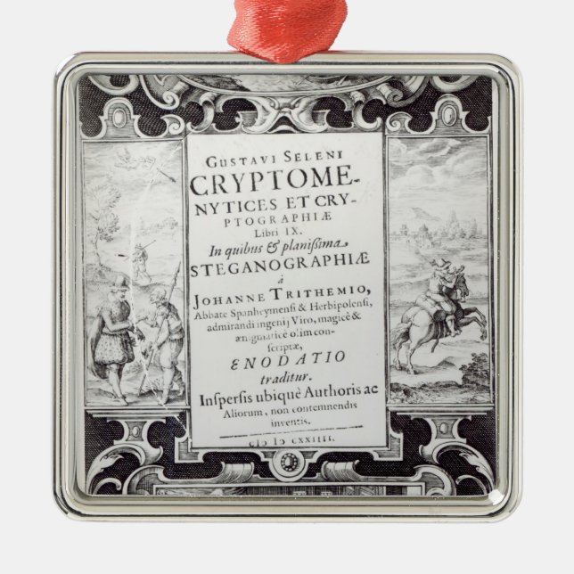 Title Page to Book 9 Metal Ornament (Front)