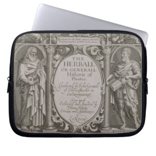 Title page to the second edition of 'The Herball' Laptop Sleeve