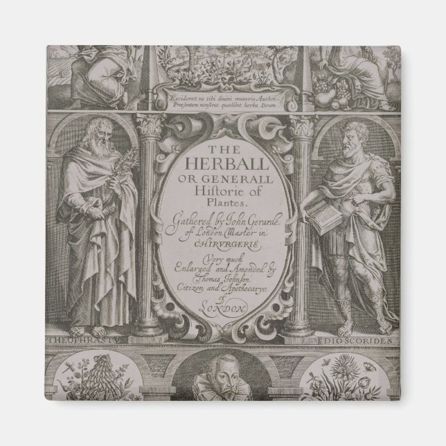 Title page to the second edition of 'The Herball' Magnet (Front)