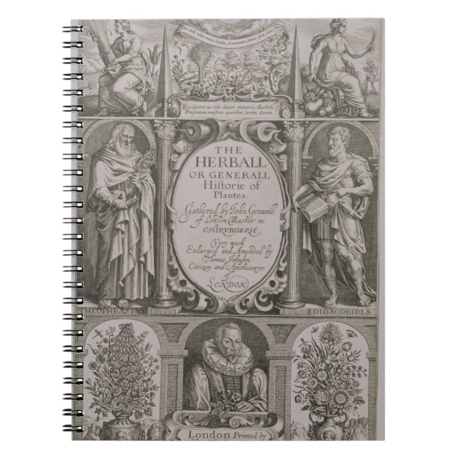 Title page to the second edition of 'The Herball' Notebook (Front)