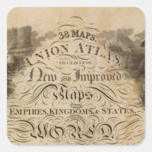 Title Page Union atlas Square Sticker