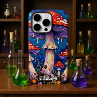 Title: "Psychedelic Fungi Portrait