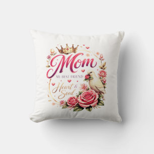 🌸 Title (SEO + Trending) Mum Crown Rose Design – Cushion