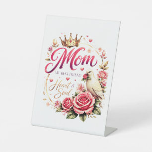 🌸 Title (SEO + Trending) Mum Crown Rose Design – Pedestal Sign