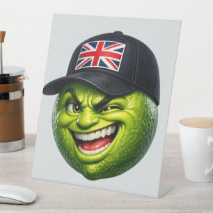 Title Union Jack Wall art Pedestal Sign