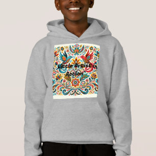 Title: Vibrant Folk Art Floral Pattern T-Shirt