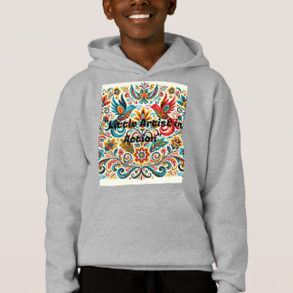 Title: Vibrant Folk Art Floral Pattern T-Shirt