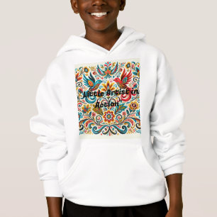 Title: Vibrant Folk Art Floral Pattern T-Shirt