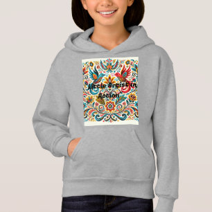 Title: Vibrant Folk Art Floral Pattern T-Shirt