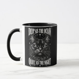 Title: Vintage Black White Celestial Maine Coon Ca Mug