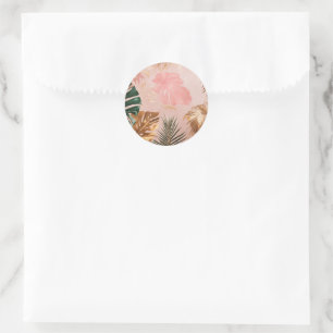 Title: Vintage Tropical Elegance Stickers