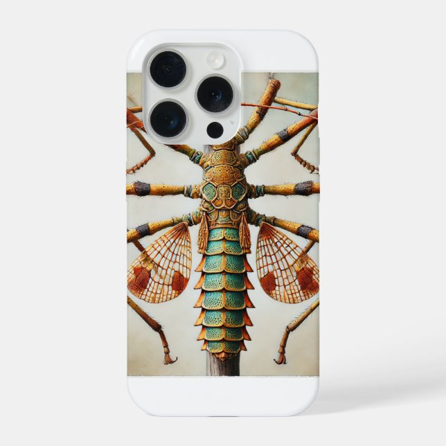Title Walkingstick Insect 310724IREF204 - Watercol iPhone Case (Back)