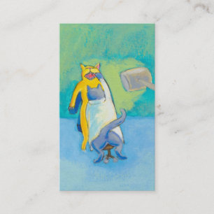 Titled: Cat Dentist - unique whimsical CUSTOMIZED Business Card