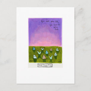 Titled: Cheat Sheet #21 (You can't grow fish.) Postcard