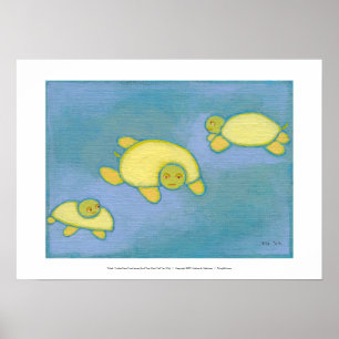 Titled:  Turtles Have Trust Issues - fun art stuff Poster