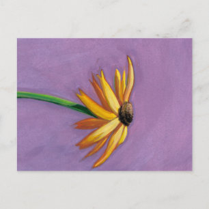 Titled: Yellow - Beautiful Gaillardia painting Postcard