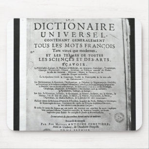 Titlepage 'Dictionnaire Universel' by Mouse Pad