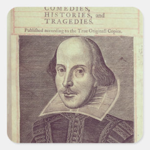 Titlepage of 'Mr. William Shakespeares Square Sticker