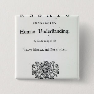 Titlepage of 'Philosophical Essays 15 Cm Square Badge