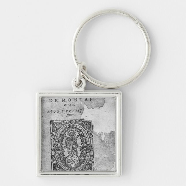 Titlepage of the first edition of 'Essais' Key Ring (Front)